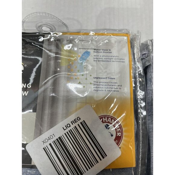 Eclipse Lawson Blackout Grommet Top Single Curtain Panel 50x84 Blue Set Of 2 - Picture 7 of 7